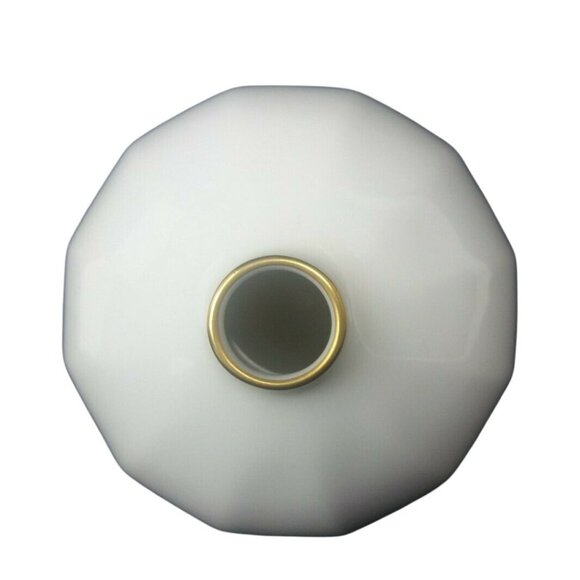 Vintage Japanese Porcelain Bulb Vase White Fukagawa Koransha Arita Feng Shui - Picture 2 of 8